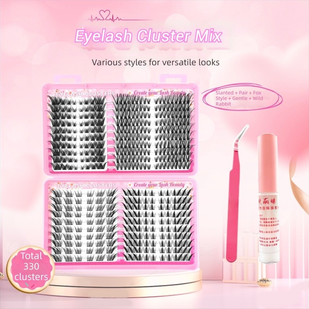 Eyelash Extension Natural Look - Sztuczne rzęsy o naturalnym wyglądzie, czarne,