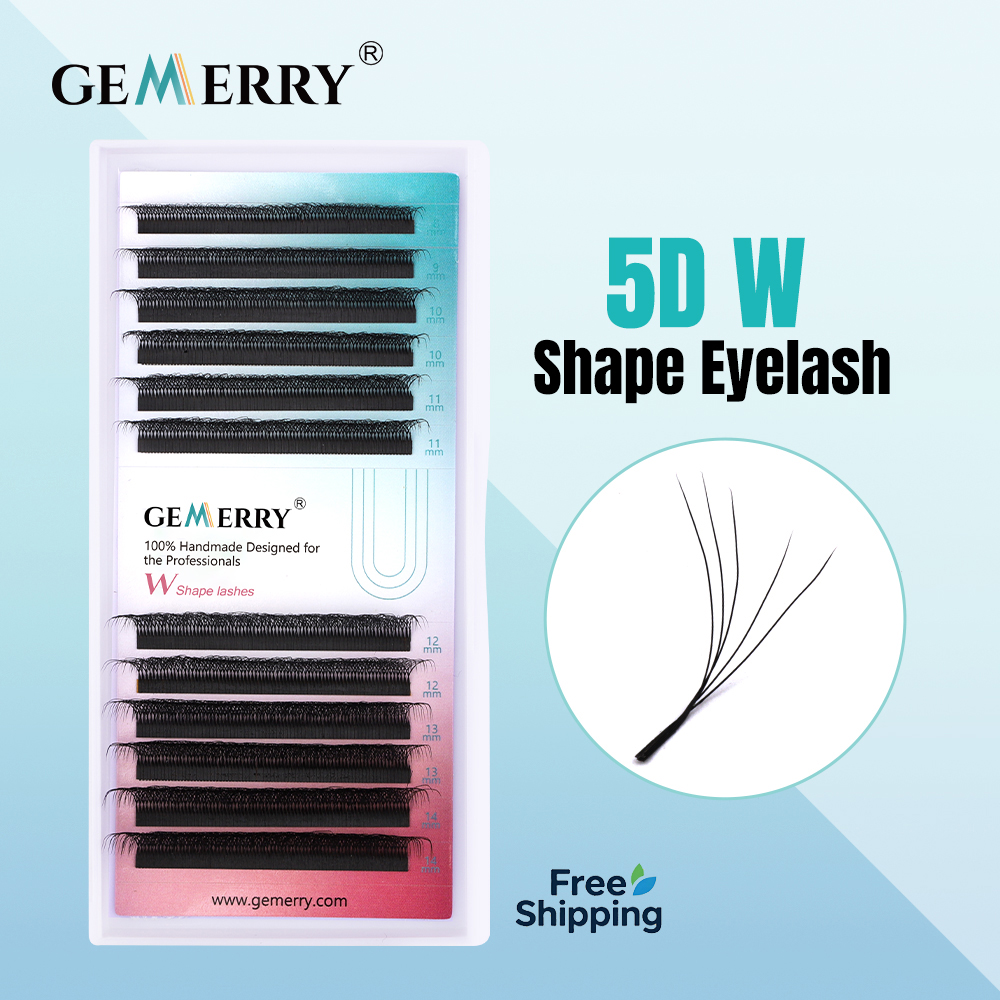 Eyelash Extension Human Hair - GEMERRY 5D W Shape Sztuczne Rzęsy